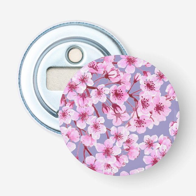 Cherry blossom pattern bottle opener (Front)