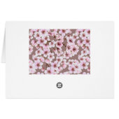 Cherry blossom pattern cards (Back Horizontal)