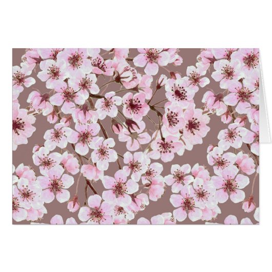 Cherry blossom pattern cards (Front Horizontal)