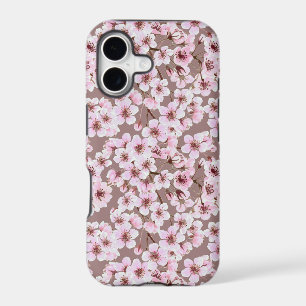 Cherry blossom pattern iPhone 17 case
