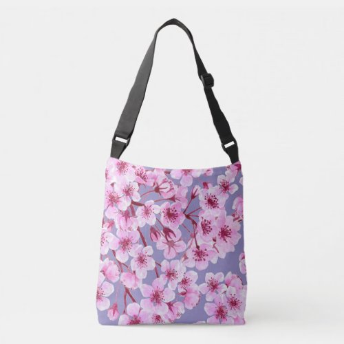 Cherry blossom pattern crossbody bag