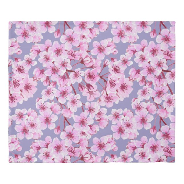 Cherry blossom pattern duvet cover (Front)
