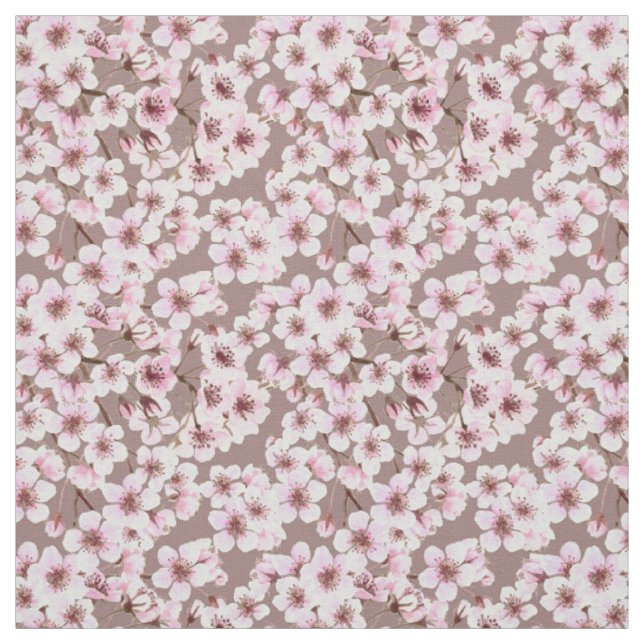 Cherry blossom pattern fabric (Swatch)