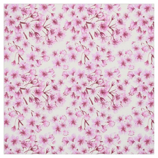 Cherry blossom pattern fabric