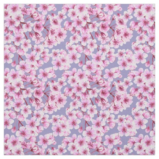Cherry blossom pattern fabric
