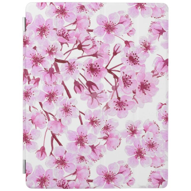 Cherry blossom pattern iPad smart cover (Front)