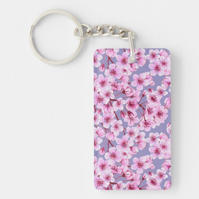 Cherry blossom pattern keychain (Front)