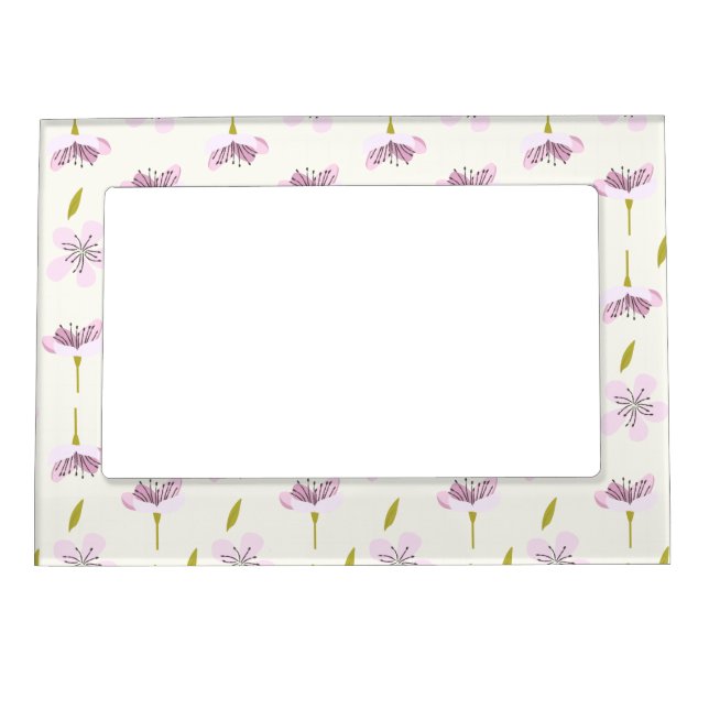 Cherry Blossom Pattern Magnetic Frame (Front)