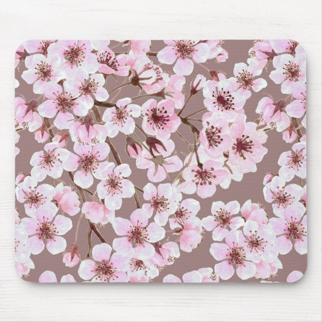 Cherry blossom pattern mouse pad (Front)