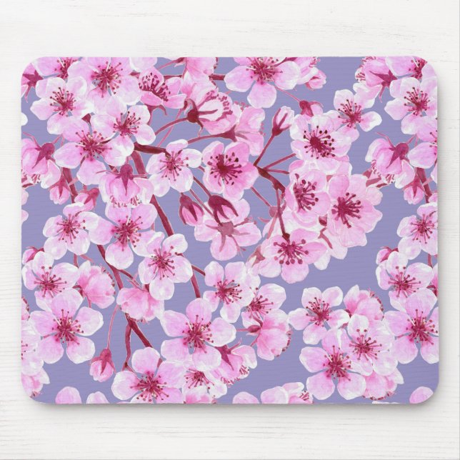 Cherry blossom pattern mouse pad (Front)