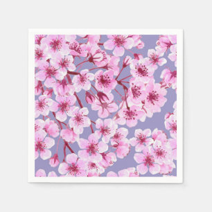 Cherry blossom pattern napkins