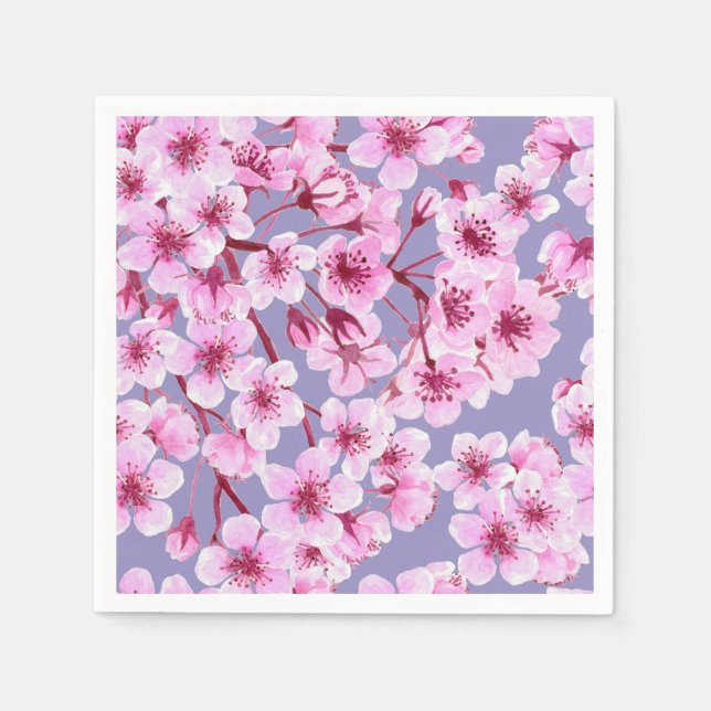 Cherry blossom pattern napkins (Front)
