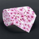 Cherry blossom pattern neck tie<br><div class="desc">Watercolor seamless pattern made of cherry blossom branches.</div>