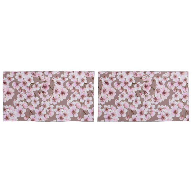 Cherry blossom pattern pillow case (Front-Set)