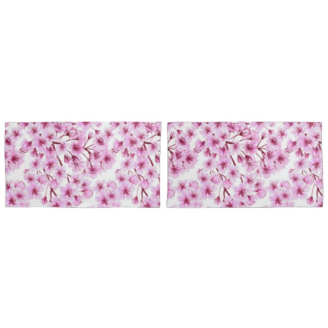 Cherry blossom pattern pillow case (Front-Set)