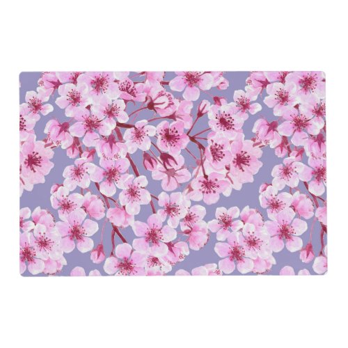 Cherry blossom pattern placemat