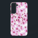 Cherry blossom pattern samsung galaxy s22  case<br><div class="desc">Watercolor seamless pattern made of cherry blossom branches.</div>