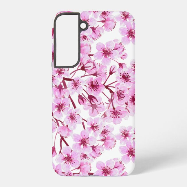 Cherry blossom pattern samsung galaxy case (Back)