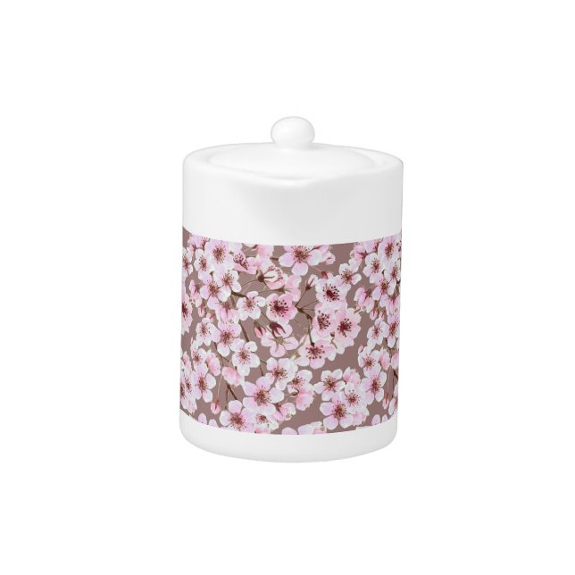 Cherry blossom pattern teapot (Front)