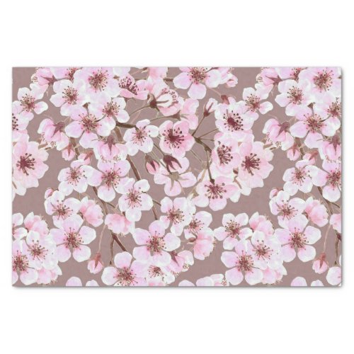 Cherry blossom pattern tissue paper