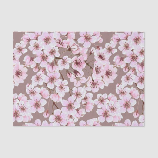 Cherry blossom pattern tissue paper (Front)