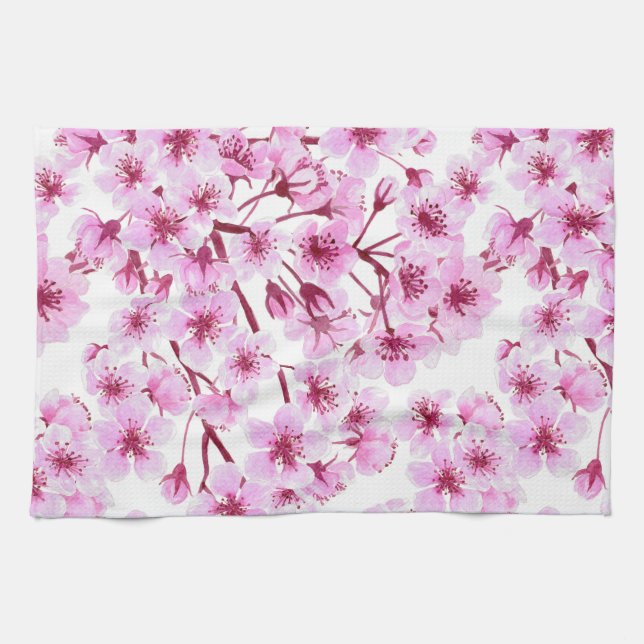 Cherry blossom pattern towel (Horizontal)