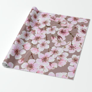 Cherry blossom pattern wrapping paper