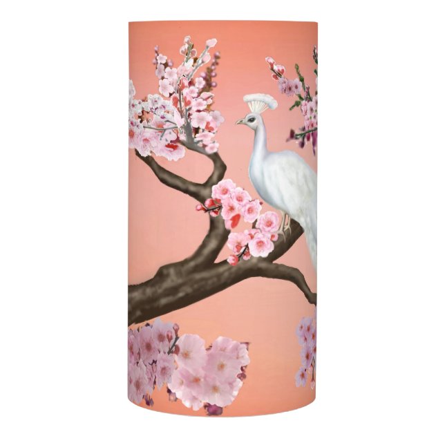 Cherry Blossom Peacock Flameless Candle (Left)