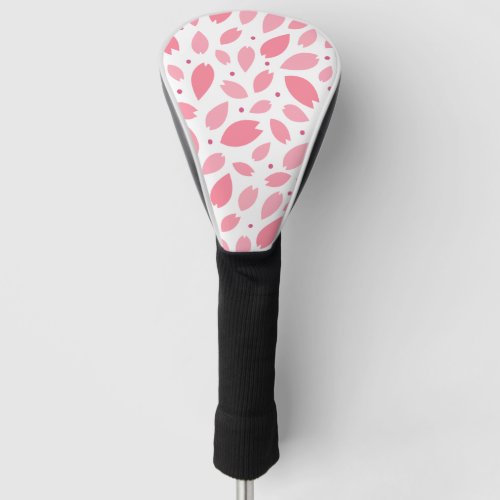 Cherry Blossom Petals Pattern Golf Head Cover