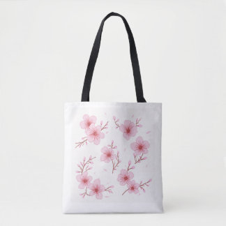 cherry blossom picture tote bag