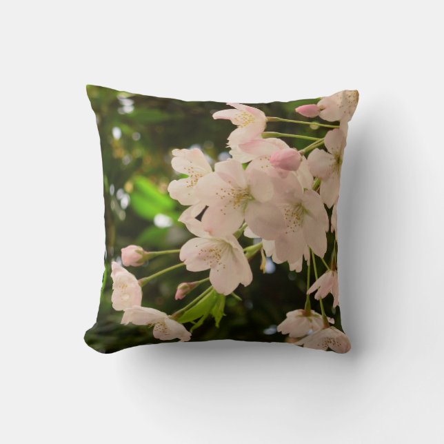 Cherry Blossom Pillows Spring Flowers Pillows (Front)