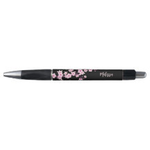 Cherry Blossom Pink Black Monogram