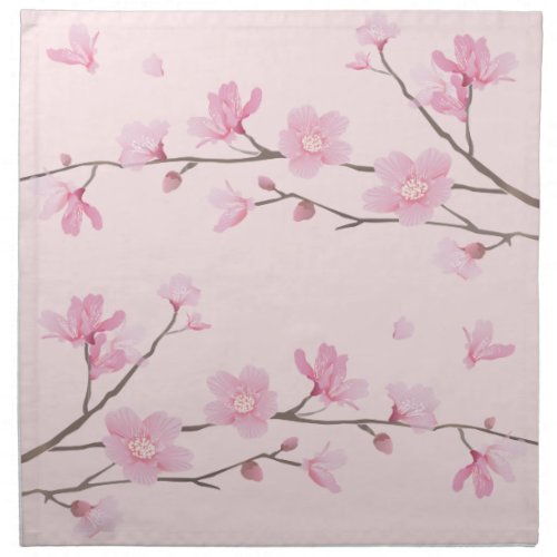 Cherry Blossom _ Pink Cloth Napkin