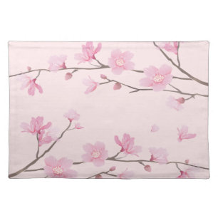 Cherry Blossom - Pink Cloth Placemat