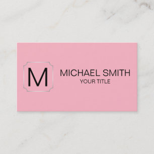 Cherry blossom pink color background business card