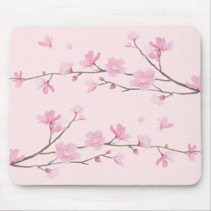 Cherry Blossom - Pink Mouse Pad