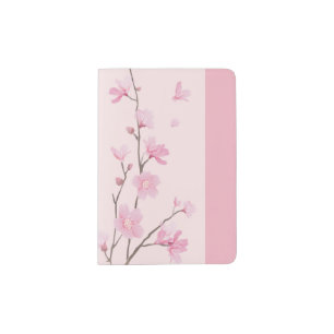 Cherry Blossom - Pink Passport Holder