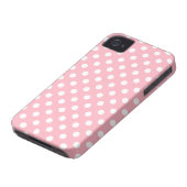 Cherry blossom Pink Polka Dot Iphone 4/4S Case (Bottom)