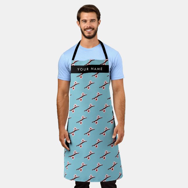 Cherry Blossom, Pink Sakura, Your Name Apron (Worn)