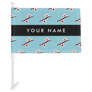 Cherry Blossom, Pink Sakura, Your Name Car Flag