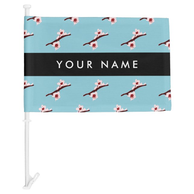 Cherry Blossom, Pink Sakura, Your Name Car Flag (Front)