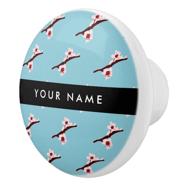 Cherry Blossom, Pink Sakura, Your Name Ceramic Knob (Right)