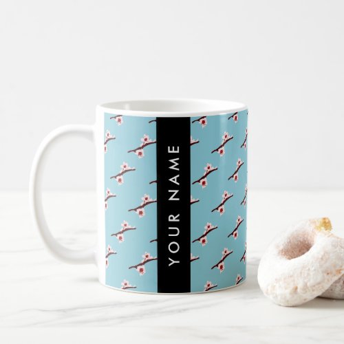 Cherry Blossom Pink Sakura Your Name Coffee Mug