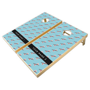 Cherry Blossom, Pink Sakura, Your Name Cornhole Set