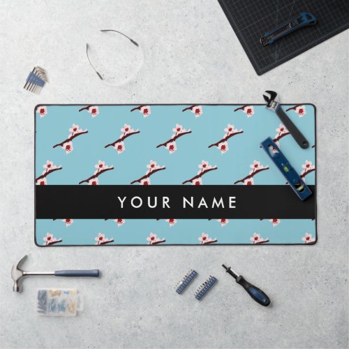 Cherry Blossom Pink Sakura Your Name Desk Mat