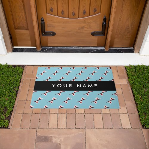 Cherry Blossom Pink Sakura Your Name Doormat