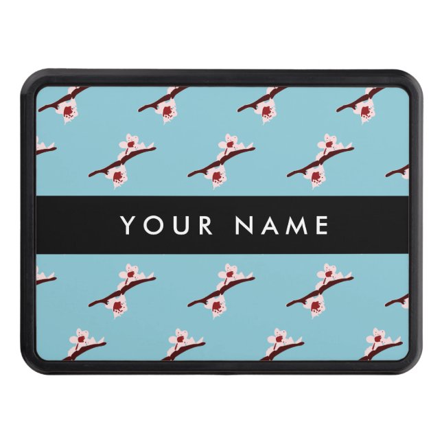 Cherry Blossom, Pink Sakura, Your Name Hitch Cover (Front)