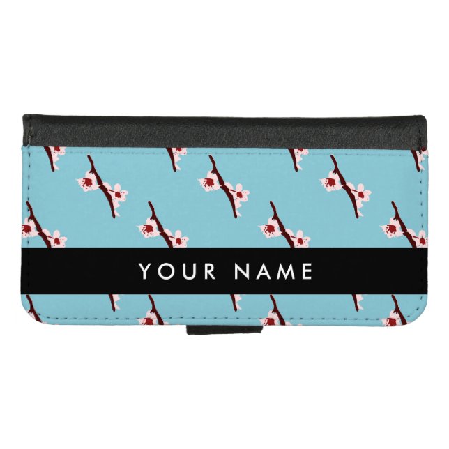 Cherry Blossom, Pink Sakura, Your Name iPhone Wallet Case (Front (Horizontal))