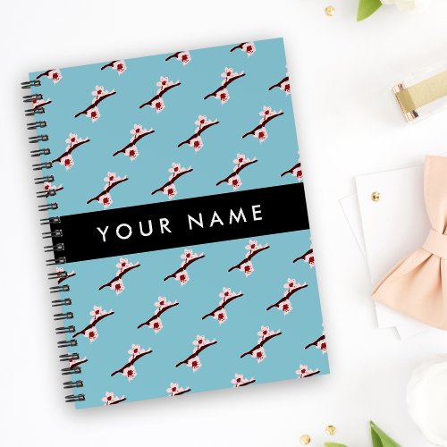 Cherry Blossom Pink Sakura Your Name Notebook