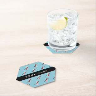 Cherry Blossom, Pink Sakura, Your Name Paper Coaster